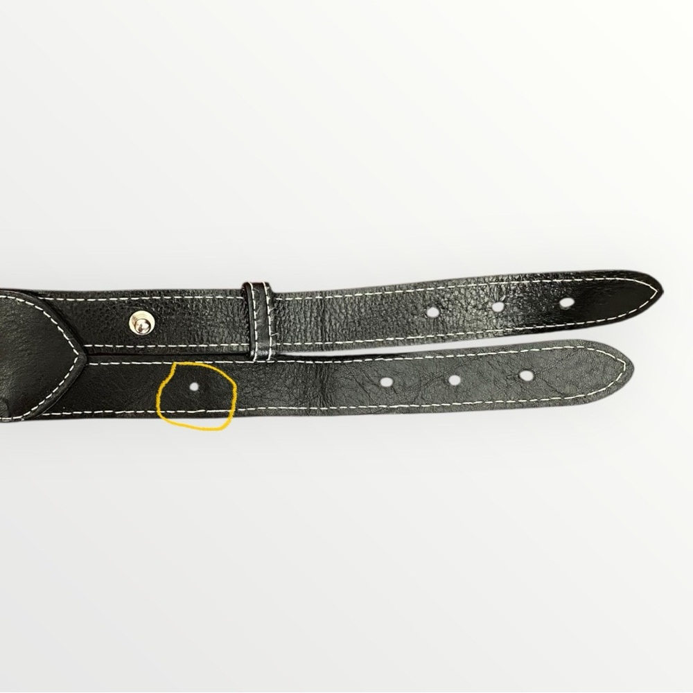 Danier Leather Black Double Belt Size S - Picture 3 of 5